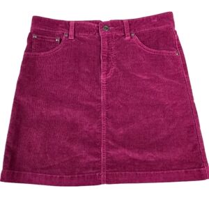 GAP Pink Corduroy Mini Skirt